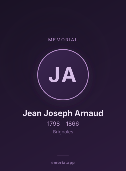 Memorial portrait of Jean Joseph Arnaud