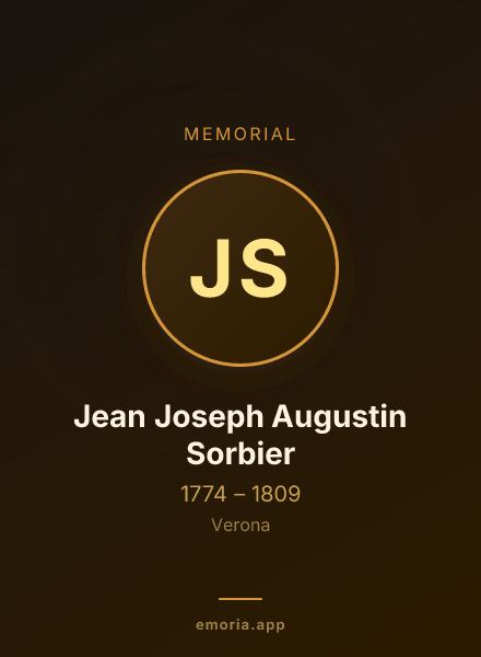 Memorial portrait of Jean Joseph Augustin Sorbier