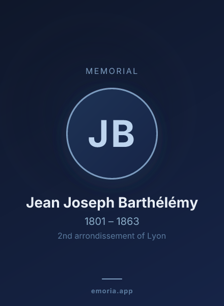 Memorial portrait of Jean Joseph Barthélémy