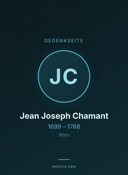 Gedenkportrait von Jean Joseph Chamant