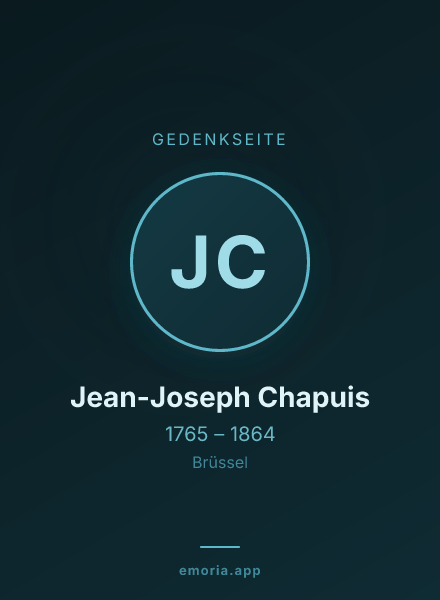 Gedenkportrait von Jean-Joseph Chapuis