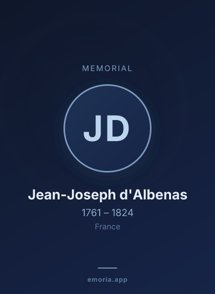 Memorial portrait of Jean-Joseph d'Albenas