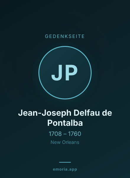 Gedenkportrait von Jean-Joseph Delfau de Pontalba
