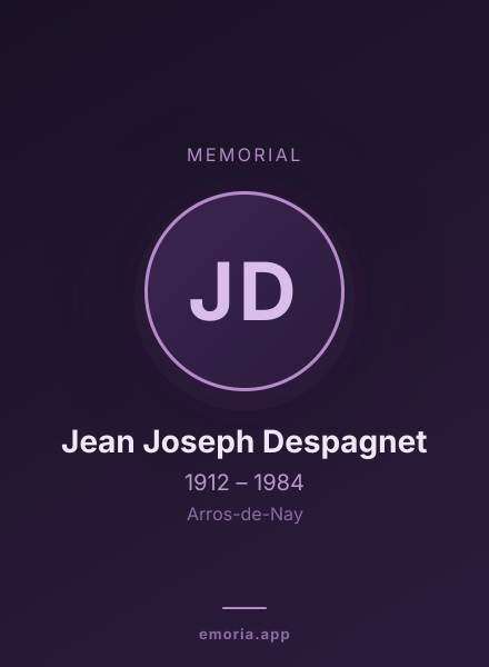 Memorial portrait of Jean Joseph Despagnet