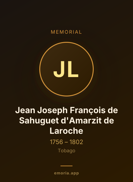 Memorial portrait of Jean Joseph François de Sahuguet d'Amarzit de Laroche