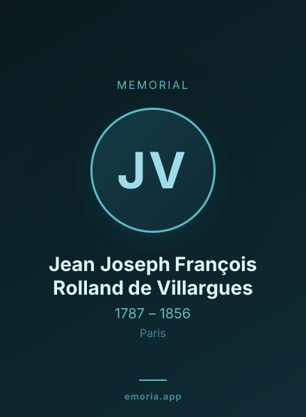 Memorial portrait of Jean Joseph François Rolland de Villargues