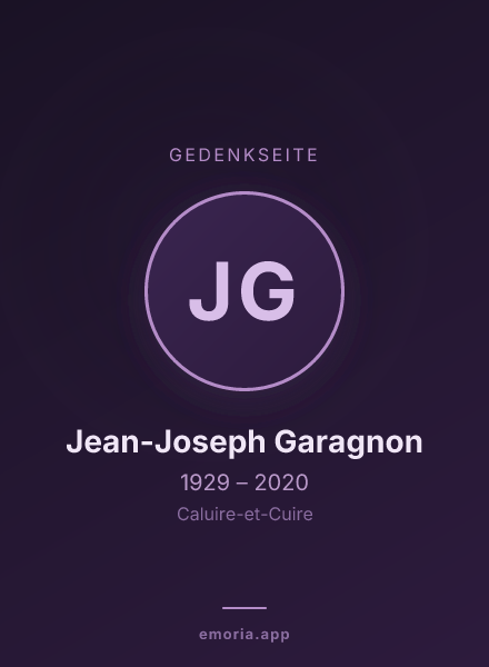 Gedenkportrait von Jean-Joseph Garagnon