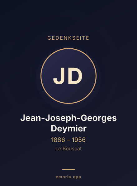 Gedenkportrait von Jean-Joseph-Georges Deymier