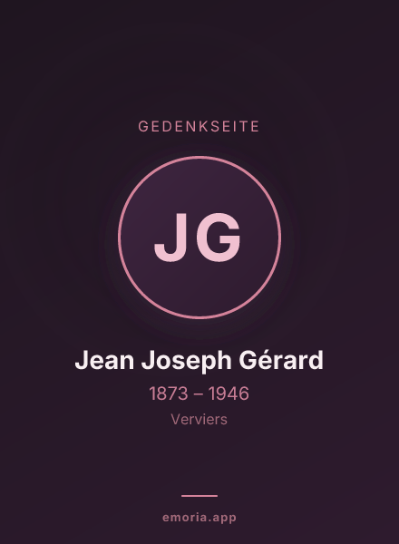 Gedenkportrait von Jean Joseph Gérard