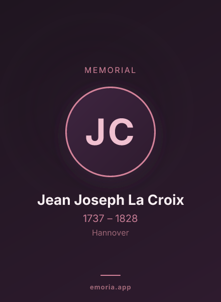Memorial portrait of Jean Joseph La Croix