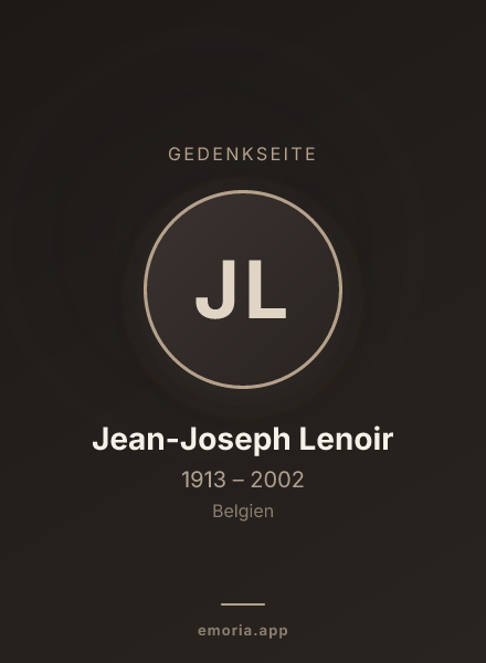 Gedenkportrait von Jean-Joseph Lenoir