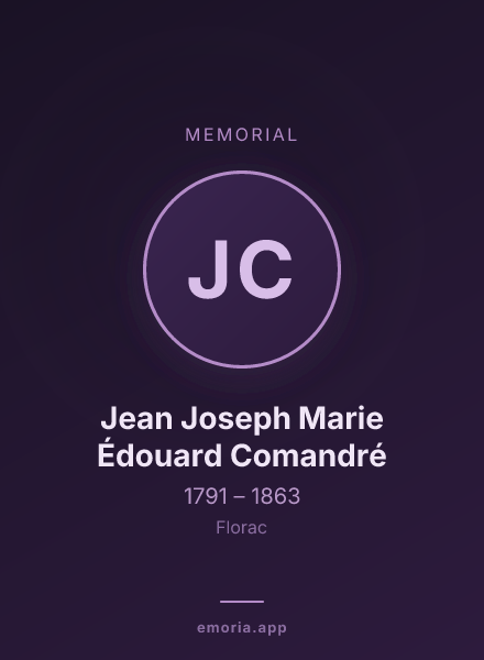 Memorial portrait of Jean Joseph Marie Édouard Comandré