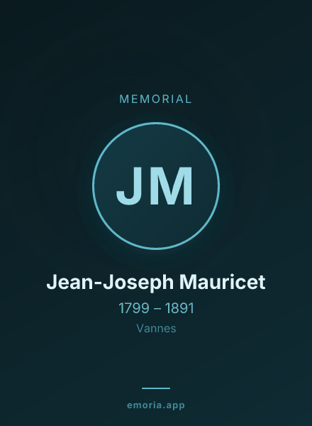Memorial portrait of Jean-Joseph Mauricet