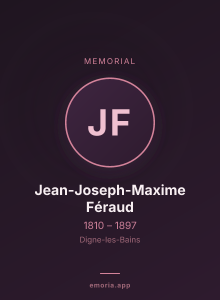 Memorial portrait of Jean-Joseph-Maxime Féraud