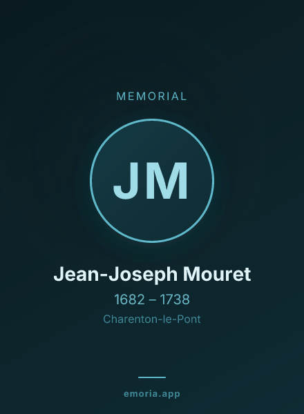 Memorial portrait of Jean-Joseph Mouret