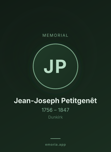 Memorial portrait of Jean-Joseph Petitgenêt