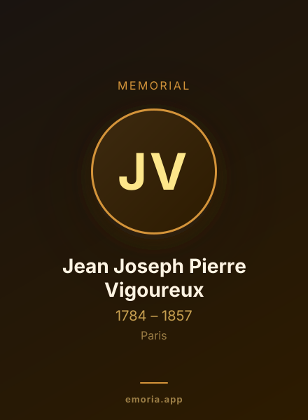 Memorial portrait of Jean Joseph Pierre Vigoureux