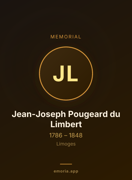 Memorial portrait of Jean-Joseph Pougeard du Limbert