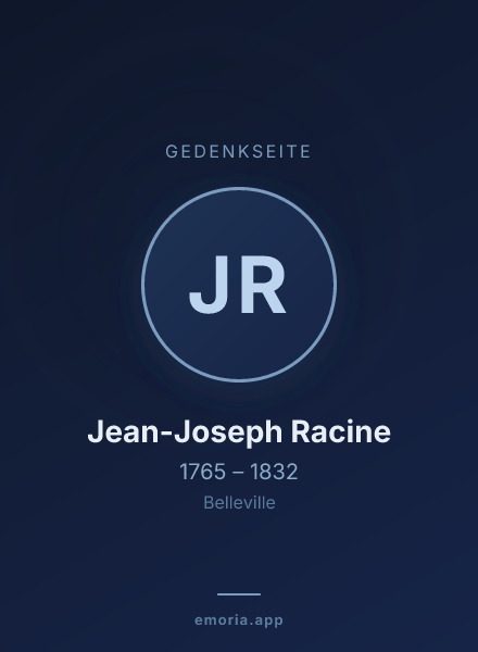 Gedenkportrait von Jean-Joseph Racine