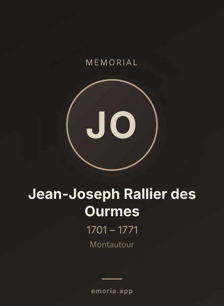 Memorial portrait of Jean-Joseph Rallier des Ourmes
