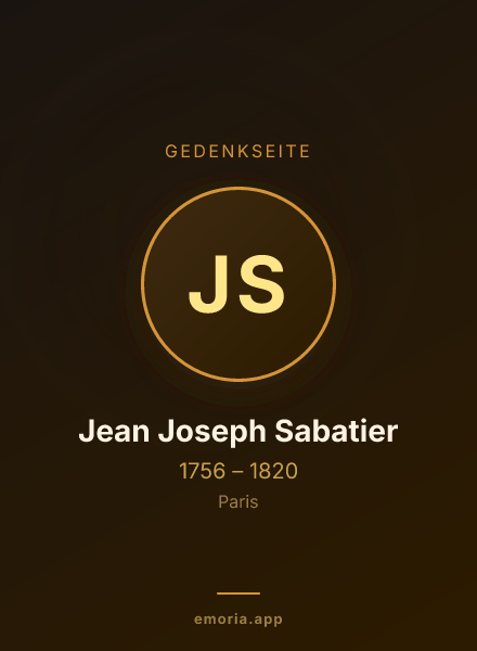 Gedenkportrait von Jean Joseph Sabatier
