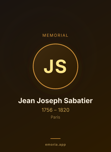 Memorial portrait of Jean Joseph Sabatier