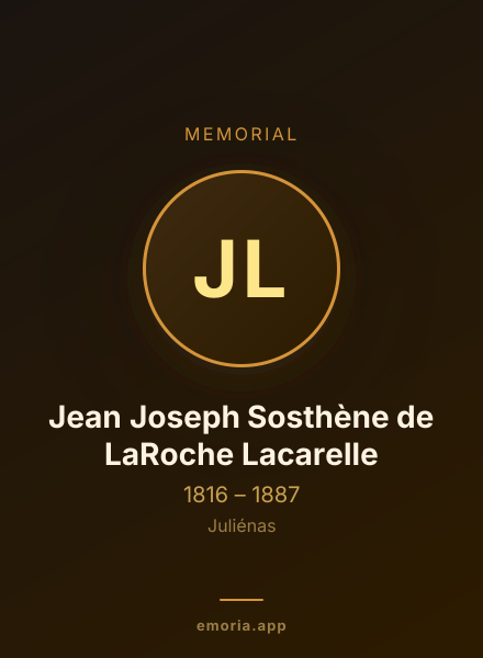 Memorial portrait of Jean Joseph Sosthène de LaRoche Lacarelle