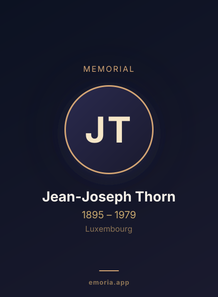 Memorial portrait of Jean-Joseph Thorn