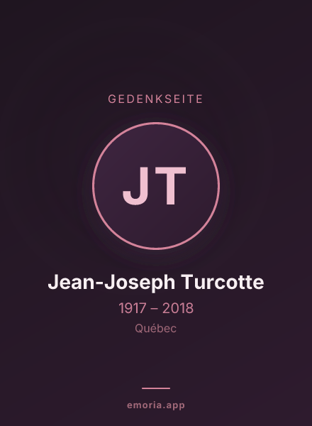 Gedenkportrait von Jean-Joseph Turcotte