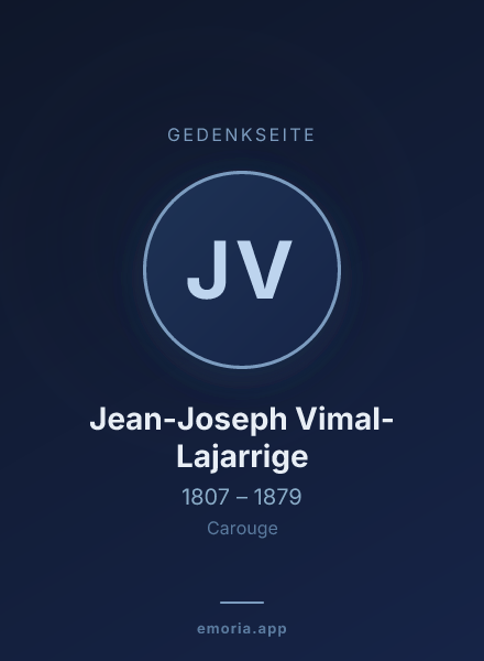 Gedenkportrait von Jean-Joseph Vimal-Lajarrige