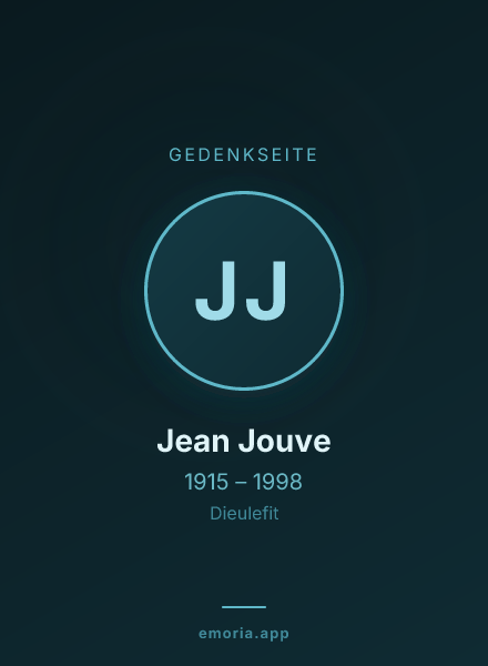 Gedenkportrait von Jean Jouve