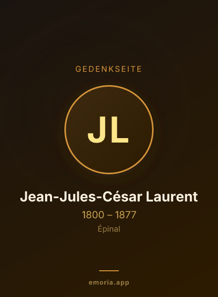 Gedenkportrait von Jean-Jules-César Laurent