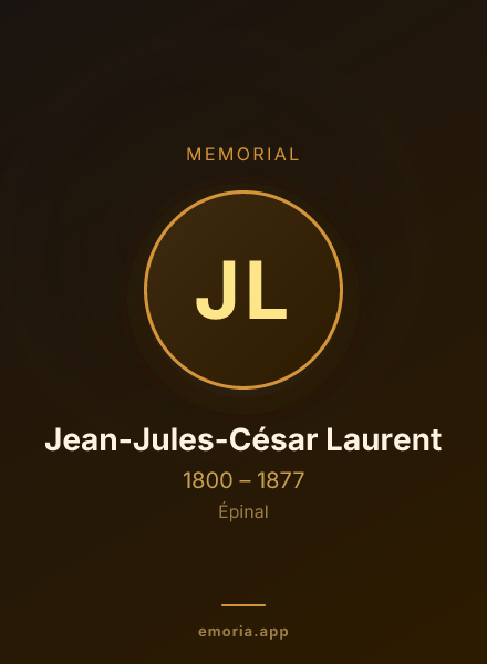 Memorial portrait of Jean-Jules-César Laurent