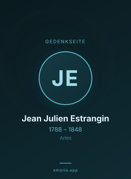 Gedenkportrait von Jean Julien Estrangin