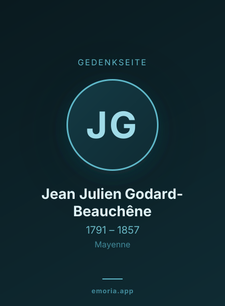 Gedenkportrait von Jean Julien Godard-Beauchêne