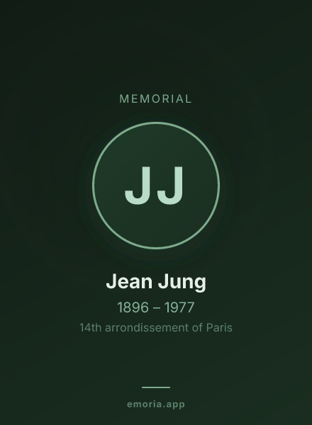 Memorial portrait of Jean Jung