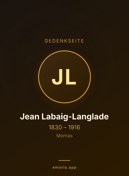 Gedenkportrait von Jean Labaig-Langlade