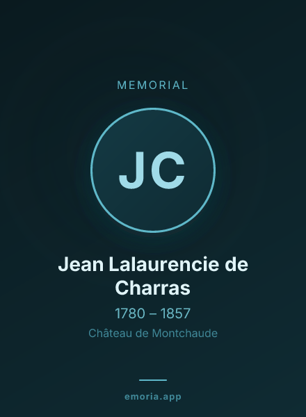 Memorial portrait of Jean Lalaurencie de Charras