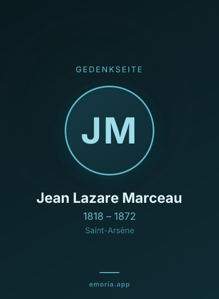 Gedenkportrait von Jean Lazare Marceau