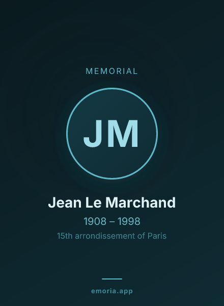 Memorial portrait of Jean Le Marchand