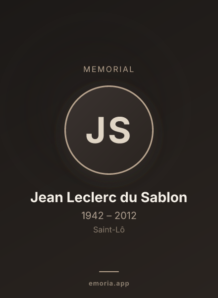 Memorial portrait of Jean Leclerc du Sablon