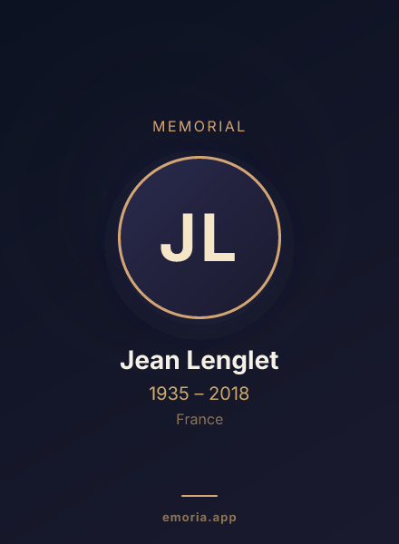 Memorial portrait of Jean Lenglet