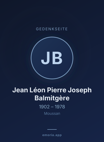 Gedenkportrait von Jean Léon Pierre Joseph Balmitgère