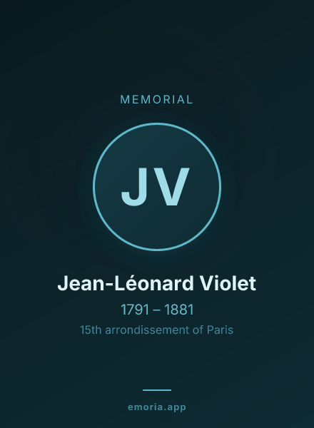 Memorial portrait of Jean-Léonard Violet