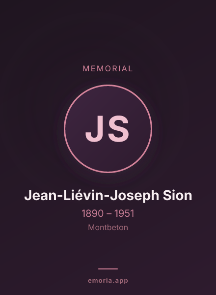 Memorial portrait of Jean-Liévin-Joseph Sion