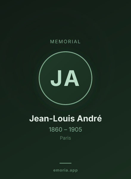 Memorial portrait of Jean-Louis André