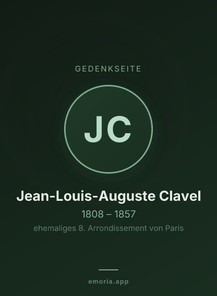 Gedenkportrait von Jean-Louis-Auguste Clavel