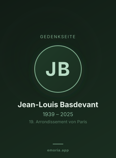 Gedenkportrait von Jean-Louis Basdevant