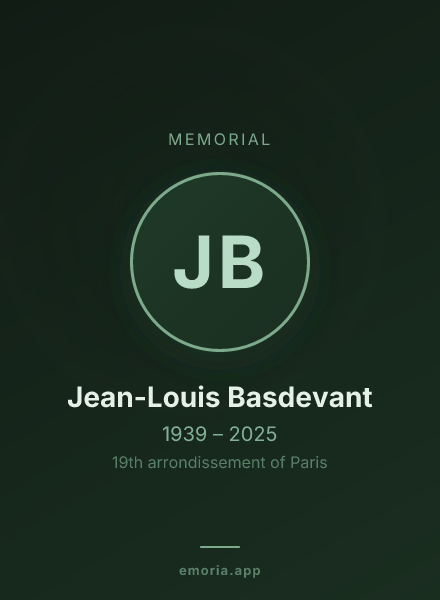 Memorial portrait of Jean-Louis Basdevant