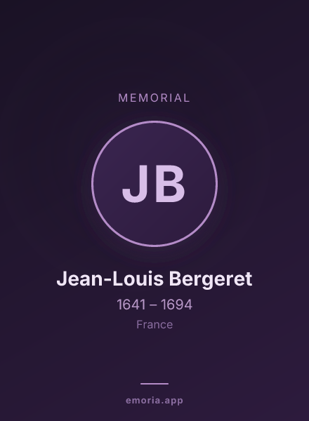 Memorial portrait of Jean-Louis Bergeret